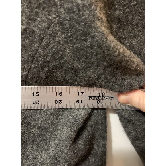 Katherine Barclay Womens Wool Blazer Sz S Gray Button Layer Belt Cardigan Career - Picture 16 of 16